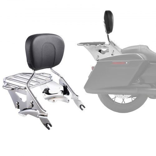 Motorcykel Ryggstöd Sissy Bar med Bagagehållare Harley-Davidson Touring