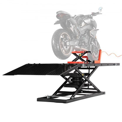 Motorcykel Domkraft 1500lb Pneumatisk Motorcykel Stativ Avtagbar Arbetsbänk |  EU