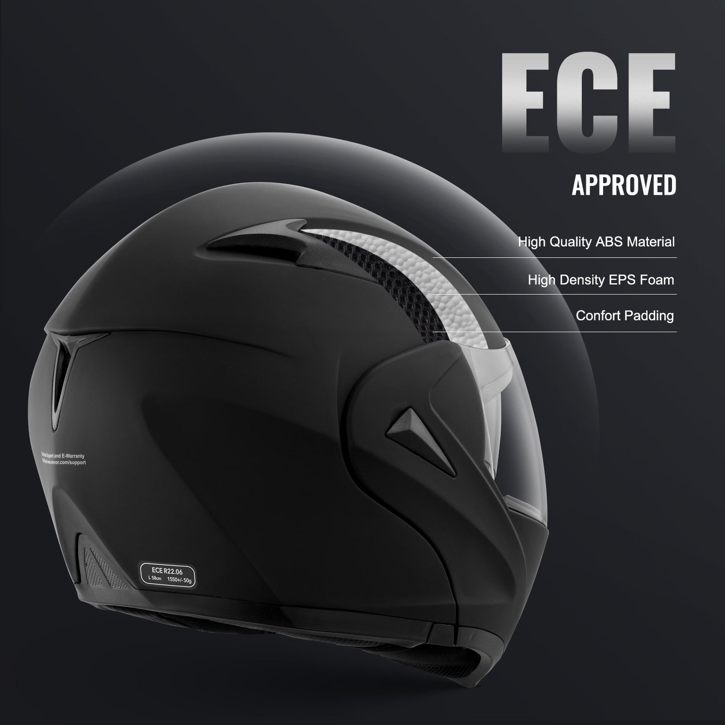 Unmasked Motorcycle Helmet Motocross Helmet with Bluetooth Slot