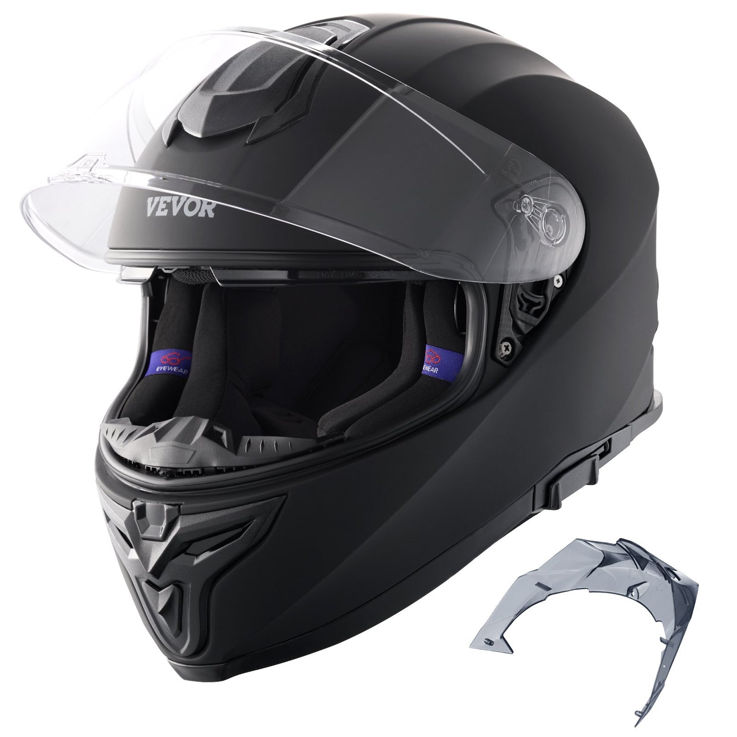 Full Face Motorcycle Helmet Motocross Helmet with Bluetooth Slot