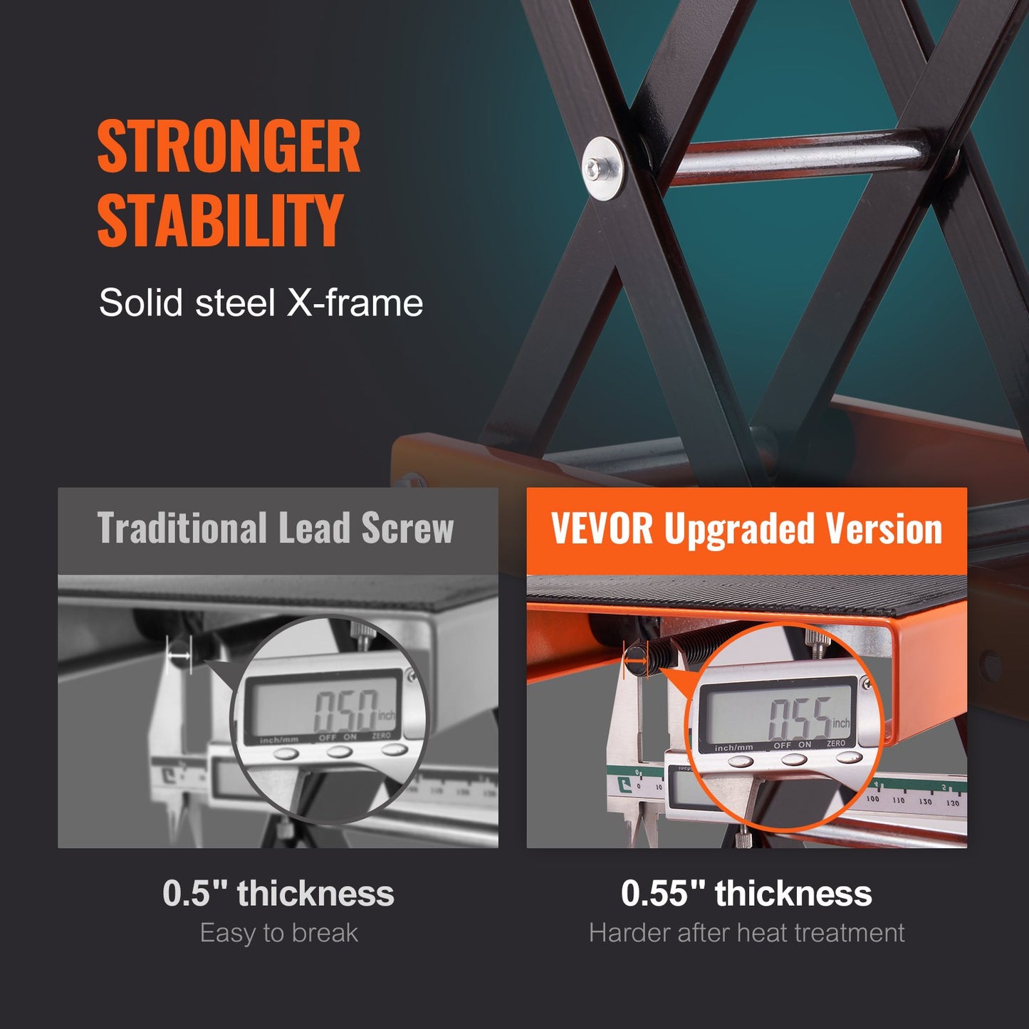 Motorcycle Scissor Jack Lift 1100 lbs Wide Tire Lift Stand for ATVs Bicycle