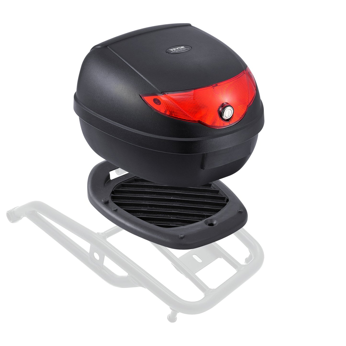 24L Motorcycle Top Case Universal Motorbike Tail with reflective panel