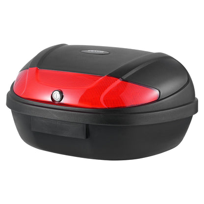 62L Motorcycle Top Case Universal Motorbike Tail with reflective panel