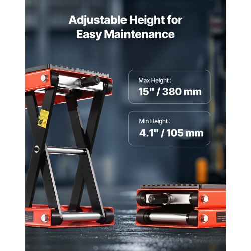 Motorcycle Scissor Lift Jack 1200lbs Wide Tire Motorcycle Lift Stand Crank | EU