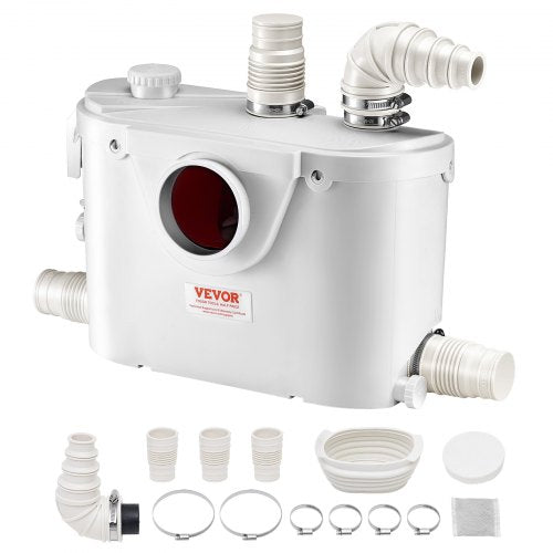 Maceratorpump 500W 29 GPM Flöde 26 ft Höjdlyft för toalett/källarhandfat |  EU