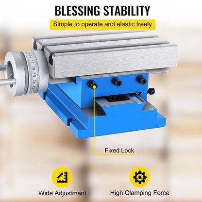 Milling machine Work table Cross slide table 4"x7.3" mix for bench drill vice