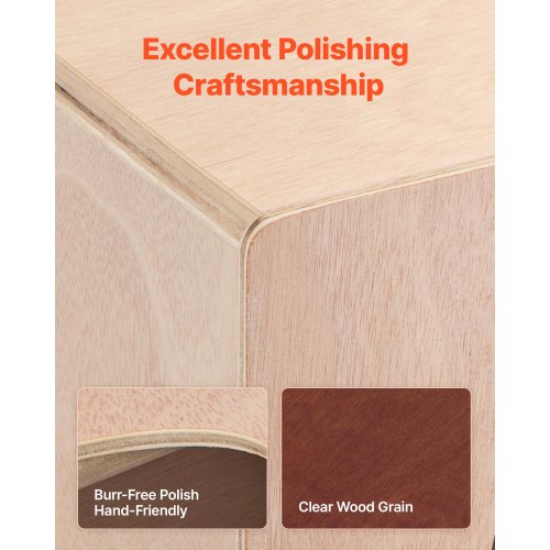 Cajon Box Drum Träbjörkträ Slagverksinstrument med Virveltrumma |  EU