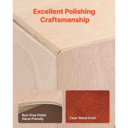 Cajon Box Trumma Trä Slagverksinstrument med Gitarrsträngar Björkträ |  EU