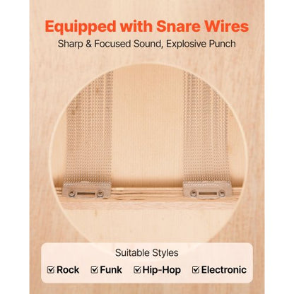 Stor Cajon Boxtrumma Björkträ Slagverksinstrument med Virveltrumma |  EU