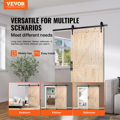 Scheunentor und Hardware-Kit 30" x 42" Holz-Schiebetür-Kit glatt