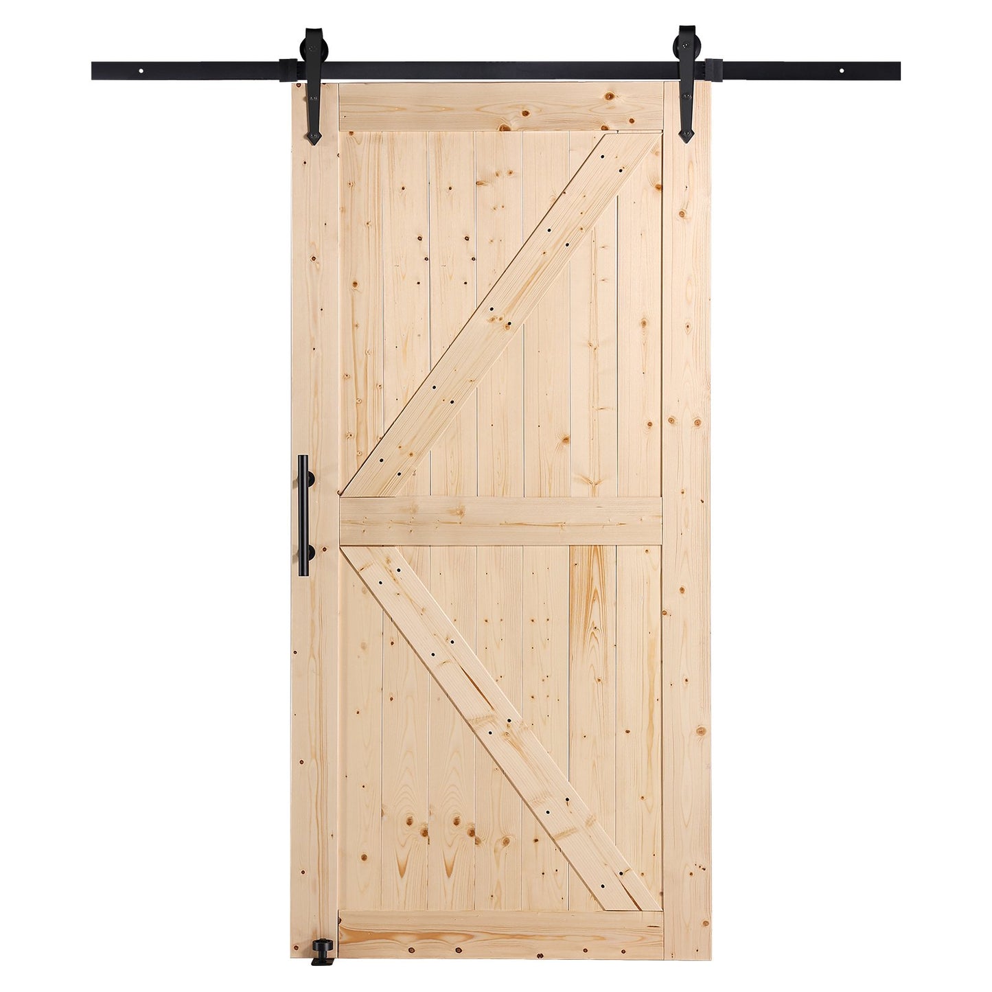 Scheunentor und Hardware-Kit 30" x 42" Holz-Schiebetür-Kit glatt