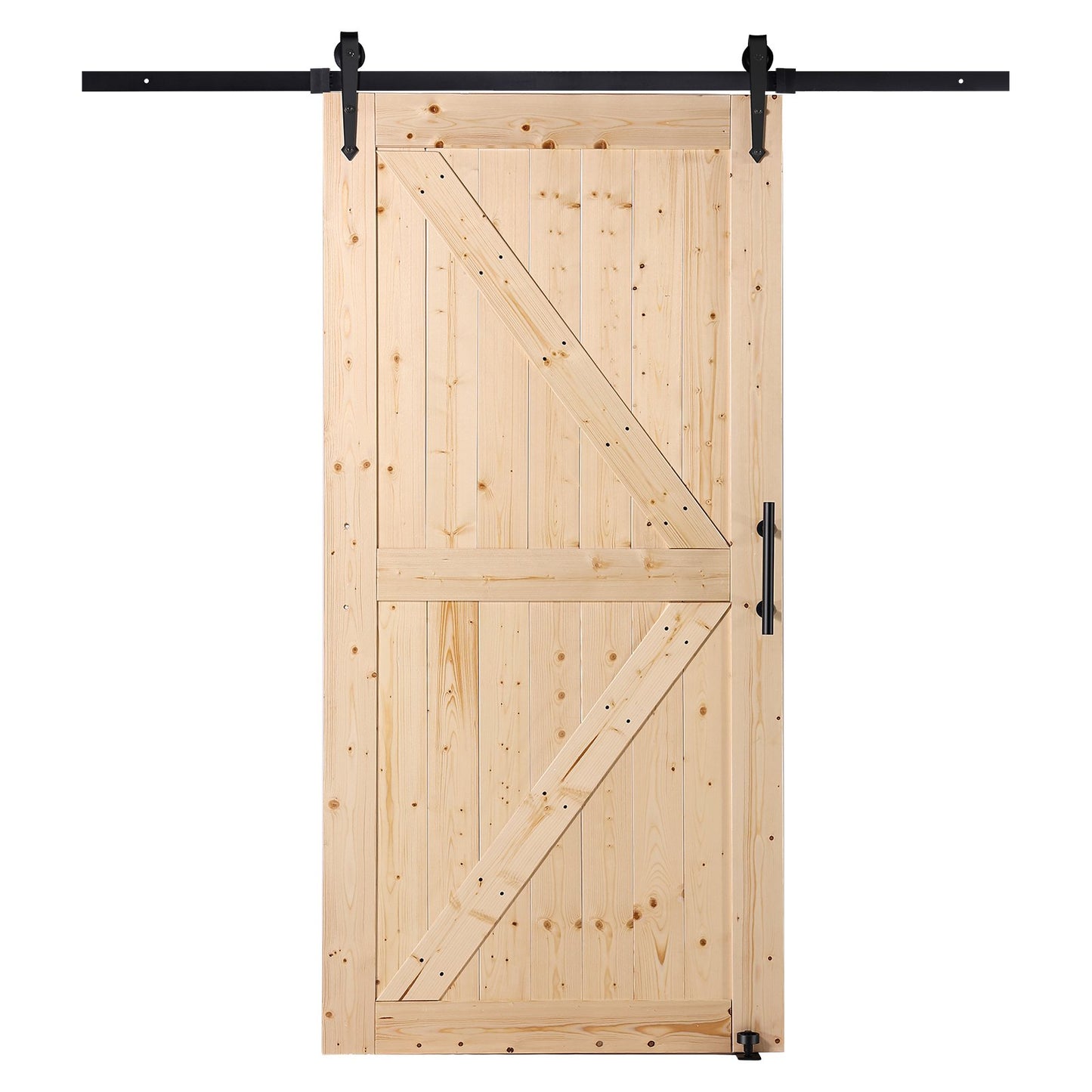 Scheunentor und Hardware-Kit 30" x 42" Holz-Schiebetür-Kit glatt