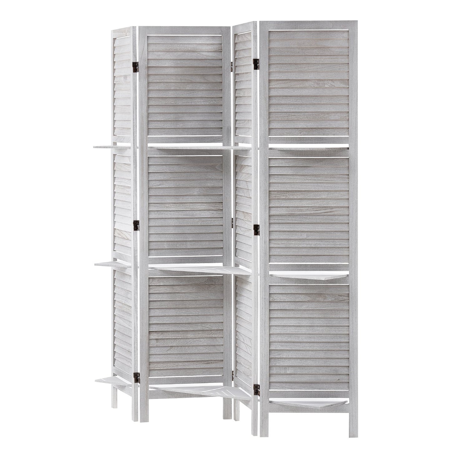 Trä Rumsavdelare Träskärm 4 Panel för rumsseparation hemmakontor