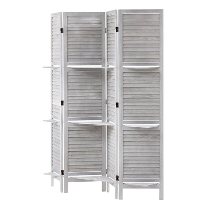 Trä Rumsavdelare Träskärm 4 Panel för rumsseparation hemmakontor