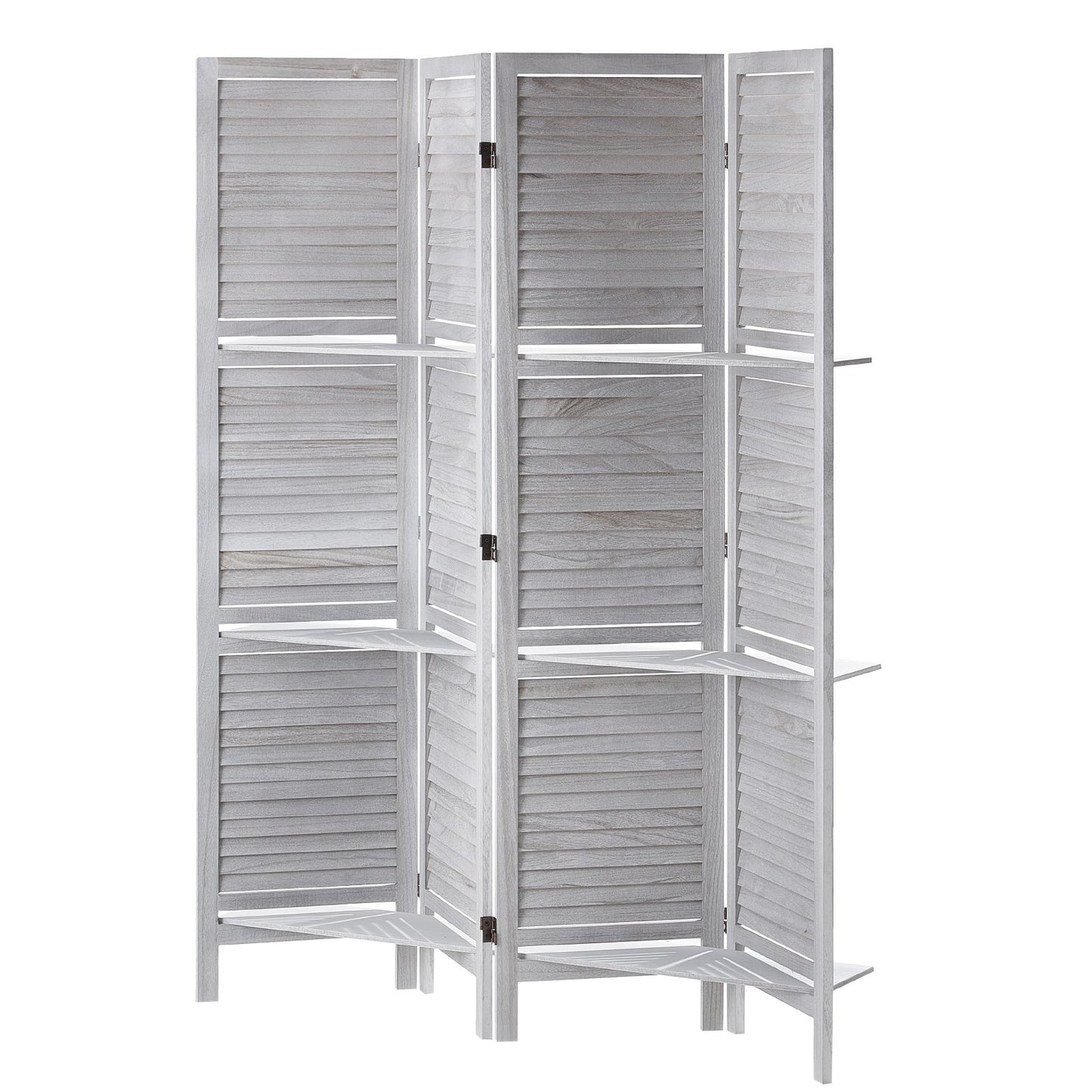Trä Rumsavdelare Träskärm 4 Panel för rumsseparation hemmakontor