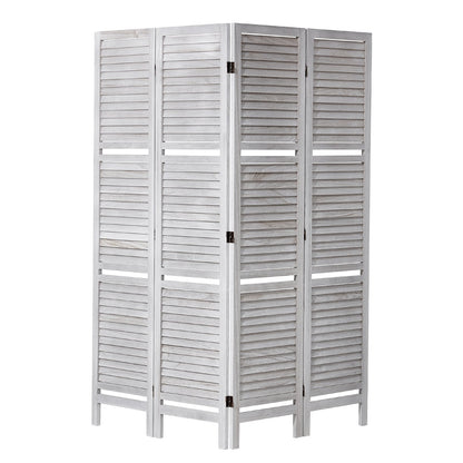 Trä Rumsavdelare Träskärm 4 Panel för rumsseparation hemmakontor