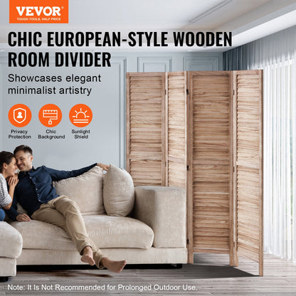 Wood Room Divider Wood Privacy Screen 4 Panel Room Divider