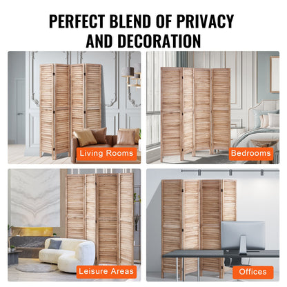 Wood Room Divider Wood Privacy Screen 4 Panel Room Divider
