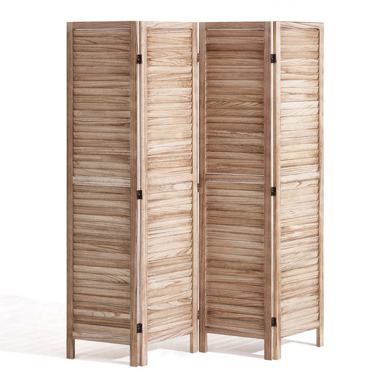 Wood Room Divider Wood Privacy Screen 4 Panel Room Divider