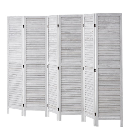 Wood Room Divider Wood Privacy Screen 6 Panel Room Divider