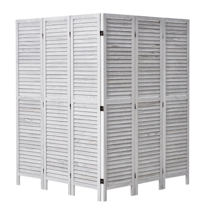 Wood Room Divider Wood Privacy Screen 6 Panel Room Divider