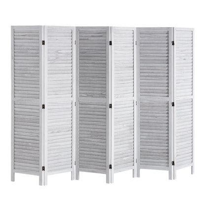 Wood Room Divider Wood Privacy Screen 6 Panel Room Divider
