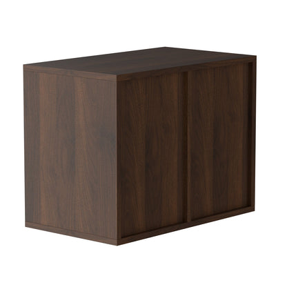 Litteraturorganisatorer, 12 fack kontorsbrevlåda med justerbara hyllor, trälitteratursorterare 20,4x12x16,1 tum för kontor, hem, klassrum, postrumsorganisation, EPA-certifierad brun