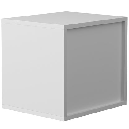 Literature Organizers, 5 Compartment Office Mailbox with Adjustable Shelves, Wooden Literature Sorter 13.9x12x13 Inch for Office, Home, Classroom, Mailroom Organization, EPA Certified, White