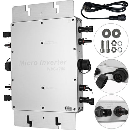 1200W Power Inverter MPPT Vattentät Solar Grid Tie Inverter DC till AC 220V Micro Inverter (1200W/220V)