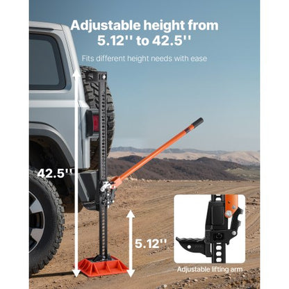122cm off-road agricultural jack with base 3.18 ton high lift tractor vehicle