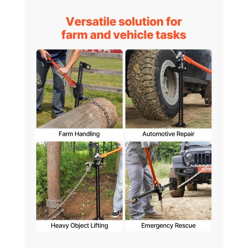 122cm off-road agricultural jack with base 3.18 ton high lift tractor vehicle