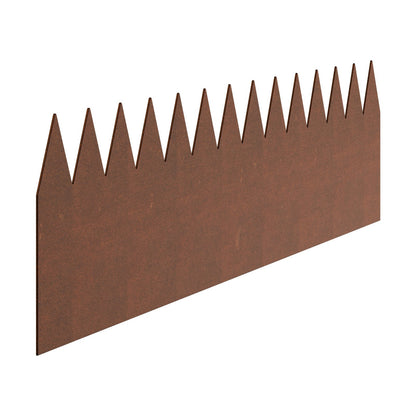 Steel Landscape Edging 6-Pack 40 x 8 Inch Weatherproof for Garden Grass