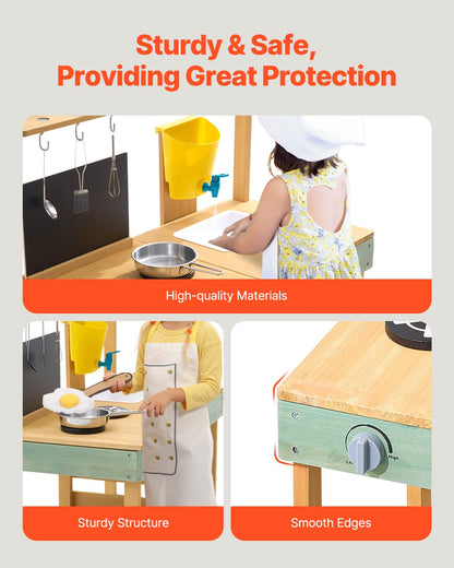 Trä Lerkök Utomhusleksak Lek Köksset för barn låtsaslekset