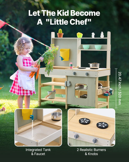 Trä Lerkök Utomhusleksak Lek Köksset för barn låtsaslekset