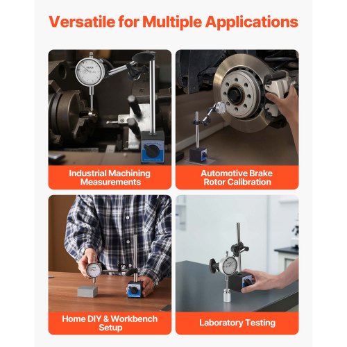 Mätklocka, 0,03 mm noggrannhet, 0–25,4 mm mätområde, lättläst stor urtavla, professionell för mätning av innerdiameter, detektering av kast, planhetsinspektion |  EU