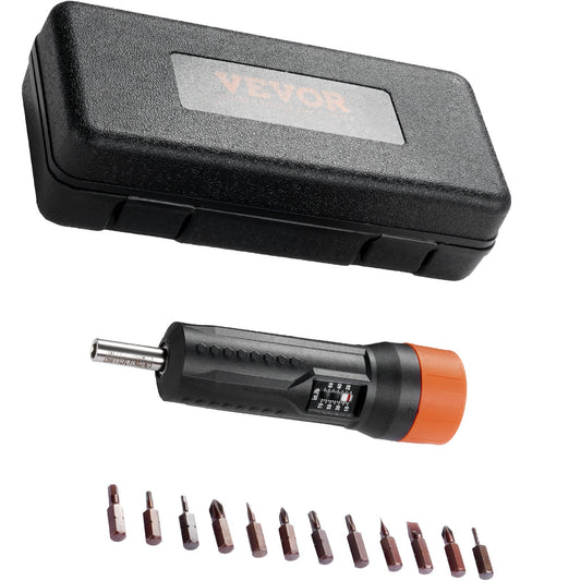 Vridmomentskruvmejsel 1/4" intervall 10-70 in/lb med 1 in-lb stegvis vyfönster
