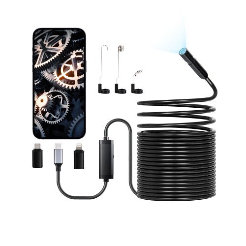 Endoskopkamera 1920P HD Boreskop für Android und iOS mit 15m Kabel | EU