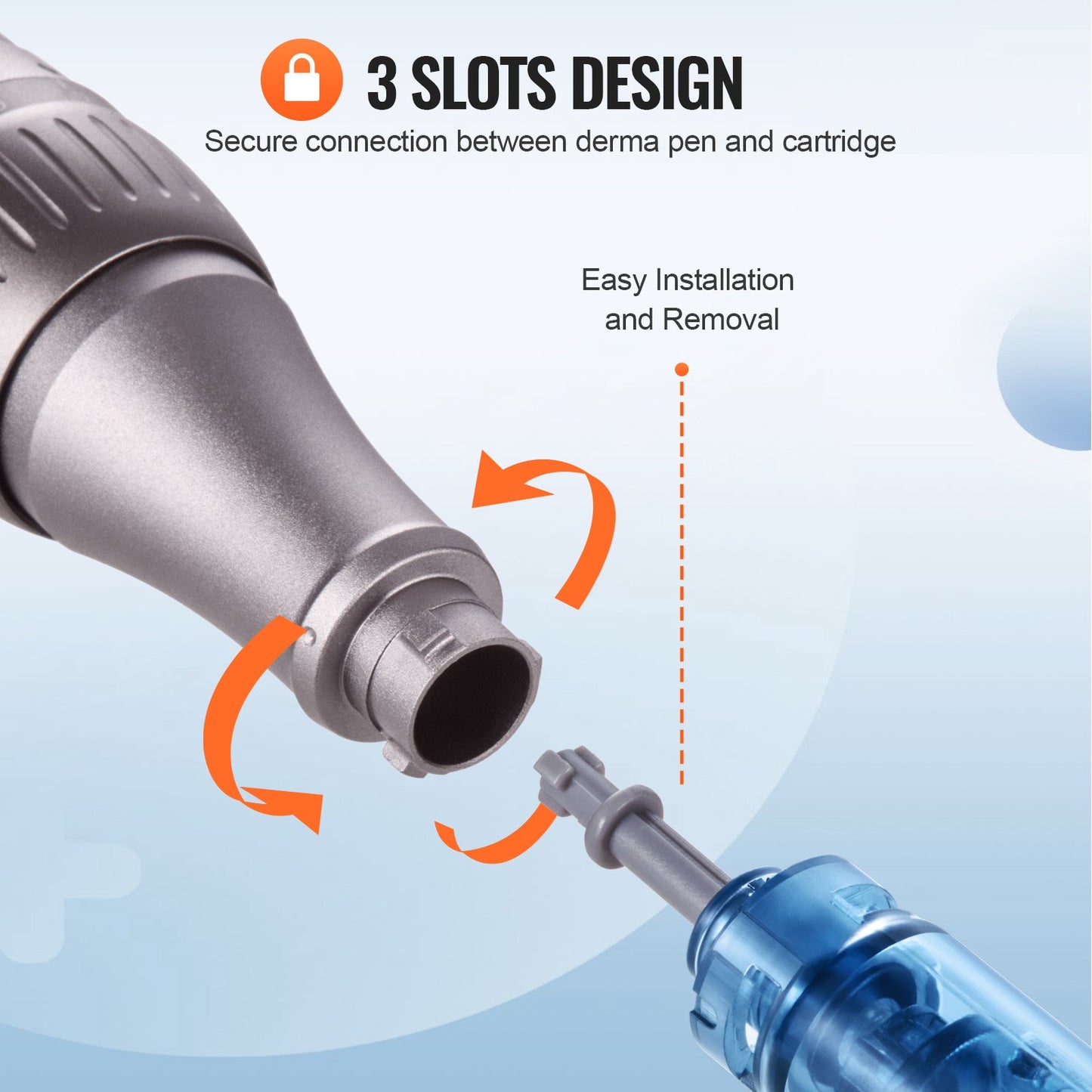 M8S Professional Microneedling Pen 6-Speed Electric Beauty Pen 12 nålar