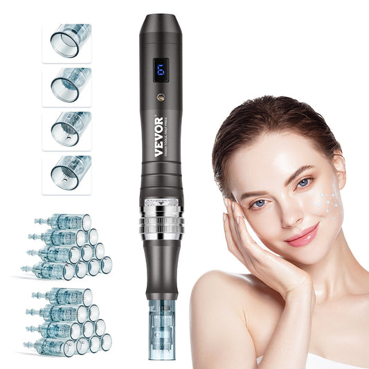 Professional Microneedling Pen 6-Speed Electric Beauty Pen med 20 nålar