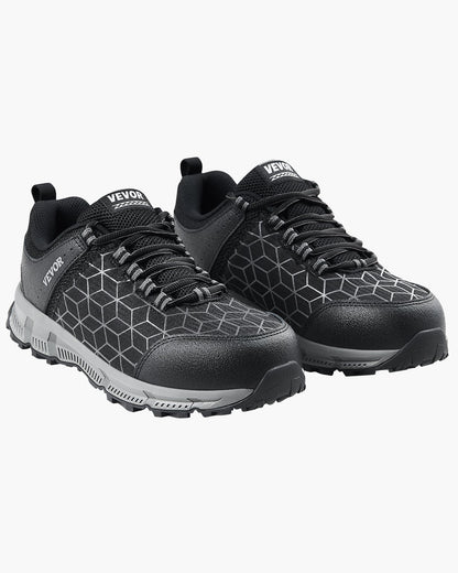 Steel Toe Skor för män US storlek 11 Athletic Work Shoe Sneakers Svarta