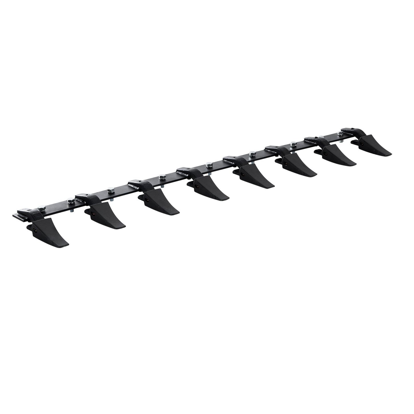 Schaufelzahnstange, 66 Zoll, Hochleistungs-Traktorschaufel, 8-Zahn-Schiene für Lader, Traktor, Kompaktlader, 4560 lbs Tragfähigkeit, Anschraubdesign, für effizientes Erdgraben und Schaufelschutz