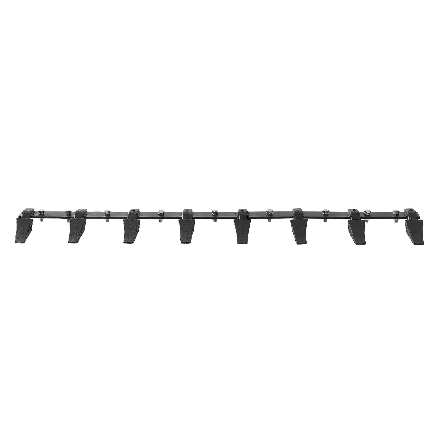Schaufelzahnstange, 66 Zoll, Hochleistungs-Traktorschaufel, 8-Zahn-Schiene für Lader, Traktor, Kompaktlader, 4560 lbs Tragfähigkeit, Anschraubdesign, für effizientes Erdgraben und Schaufelschutz