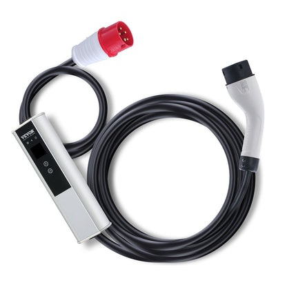 Bärbar EV-laddare Typ 2 EV Laddningskabel 16A CEE 16 7,5 M 230V/400V