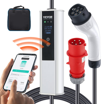 Portable EV Charger Type 2 EV Charging Cable 32A CEE 32 7.5 M 230V/400V