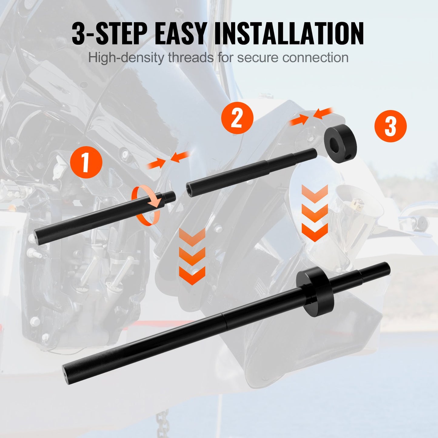 Kardanlageruppriktnings- och installationssats, Heavy Duty Engine Alignment Tool Set Passar för Mercruiser Alpha, Alpha 1, MR, Bravo, OMC, Cobra och Volvo