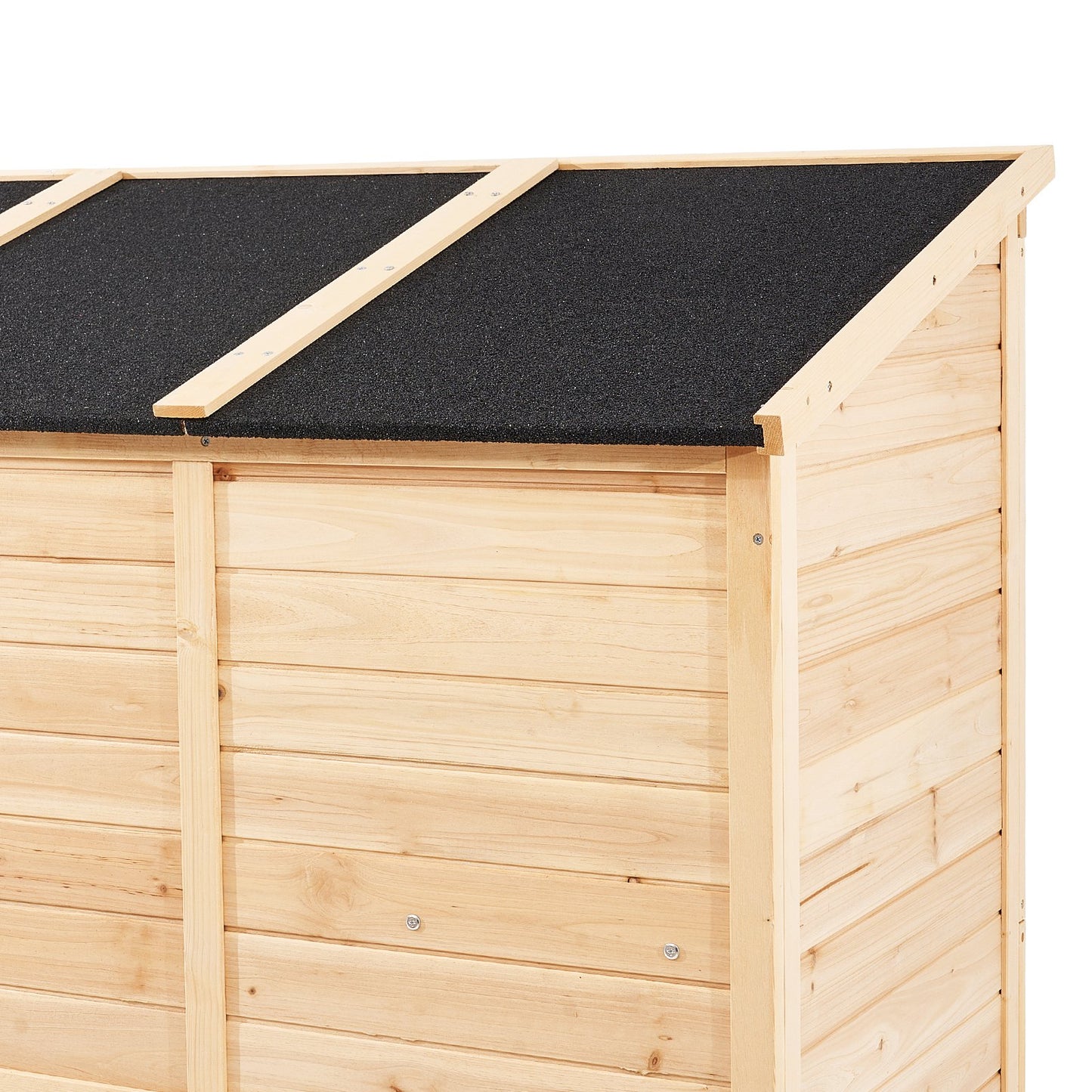 Outdoor Wood Storage Shed Waterproof Garden Tool Shed 58x78 Inch
