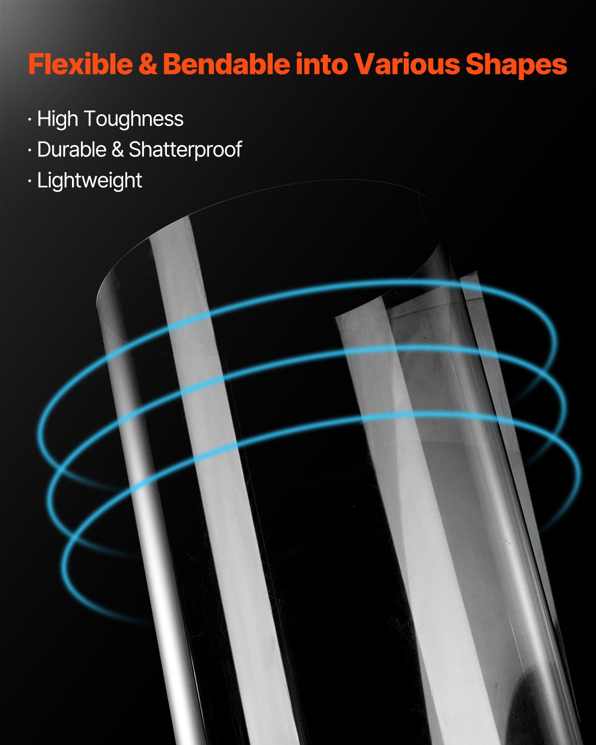 5-pack PET/plexiglass sheets 24 x 36 inch plastic sheets 0.04 inch thick