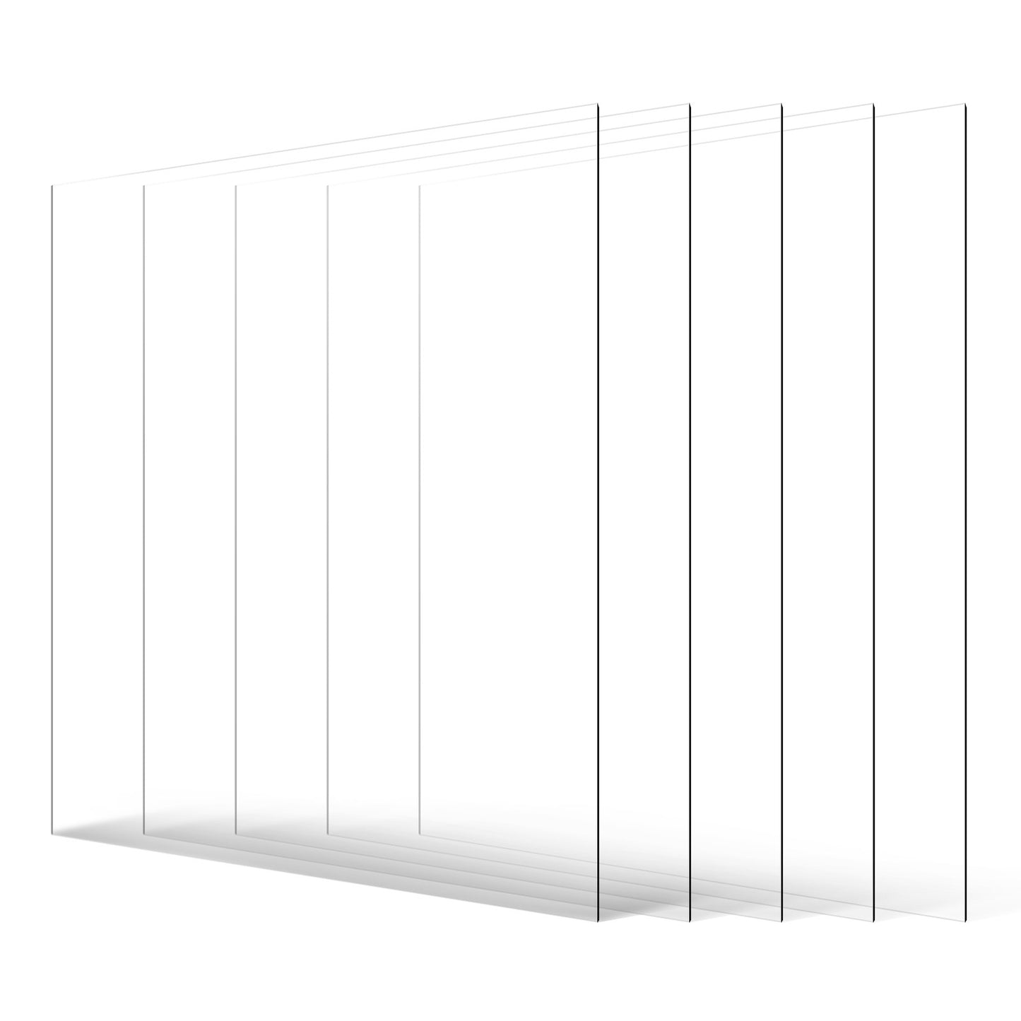 5-pack PET/plexiglass sheets 24 x 36 inch plastic sheets 0.04 inch thick