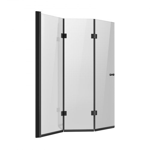 Badkarsduschdörr 137 cm B x 147 cm H Ramlös, vikbar badkarsduschdörr |  EU