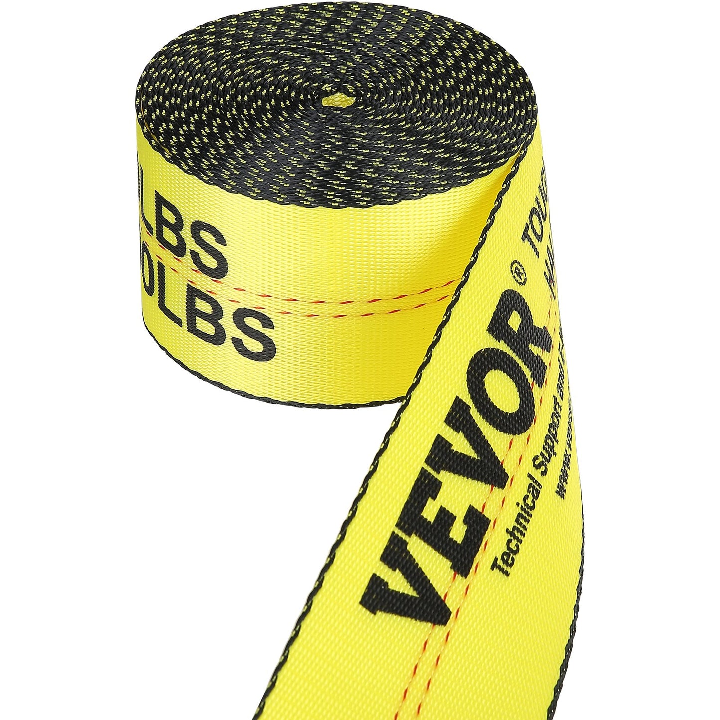 Windengurte, 10,2 cm x 9,1 m, Tragkraft 2716 kg, Bruchfestigkeit 8276 kg, Flachhaken-LKW-Gurte, Ladungskontrolle für Pritschenanhänger, Bauernhöfe, Rettungsdienste, Baumretter, Gelb (10er-Pack)